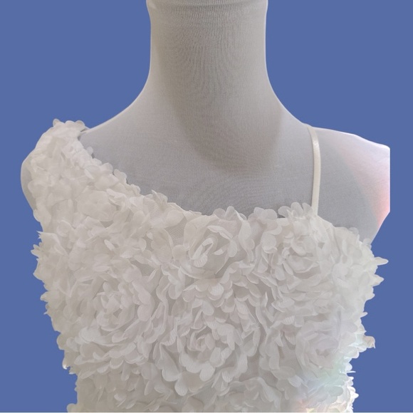 Alisa & Leo 3D Floral One-Shoulder Dress Girls 12Y NWT - Picture 10 of 11